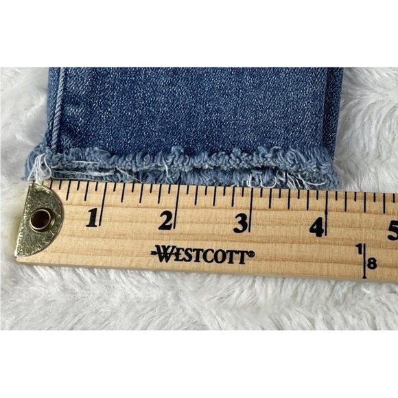 MOTHER Women’s Size 25 High Waisted Looker Ankle Fray Jeans In Big Sky - Picture 14 of 14